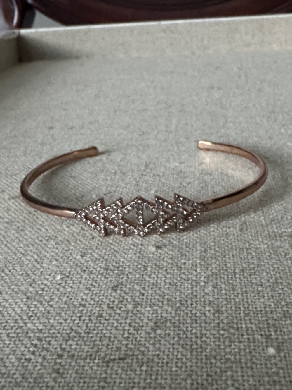 Stella & Dot Rose Gold Pave Cuff - Picture 2 of 2